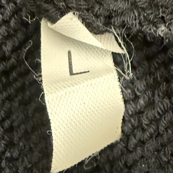 D. Exterior Black Open Front Cardigan with Embellishments Size Large - Picture 8 of 9